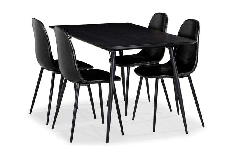 Lilo Spisebord Med 4 stk Nibe Spisestol - Møbler - Bord - Spisegrupper