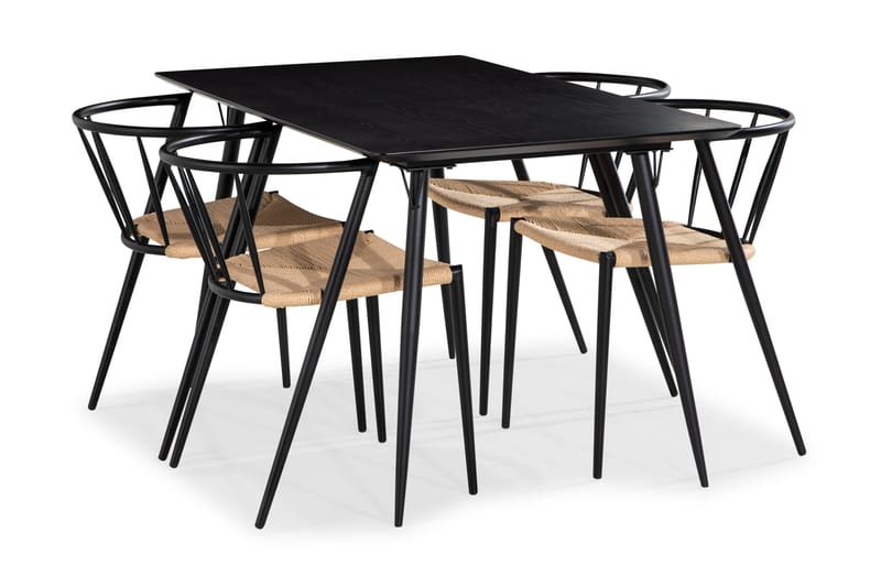 Lilo Spisegruppe 180 cm med 4 Winston SpiseStoler - Møbler - Bord - Spisebord & kjøkkenbord