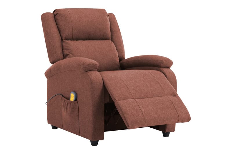 Massasjestol brun stoff - Møbler - Lenestoler - Lenestoler