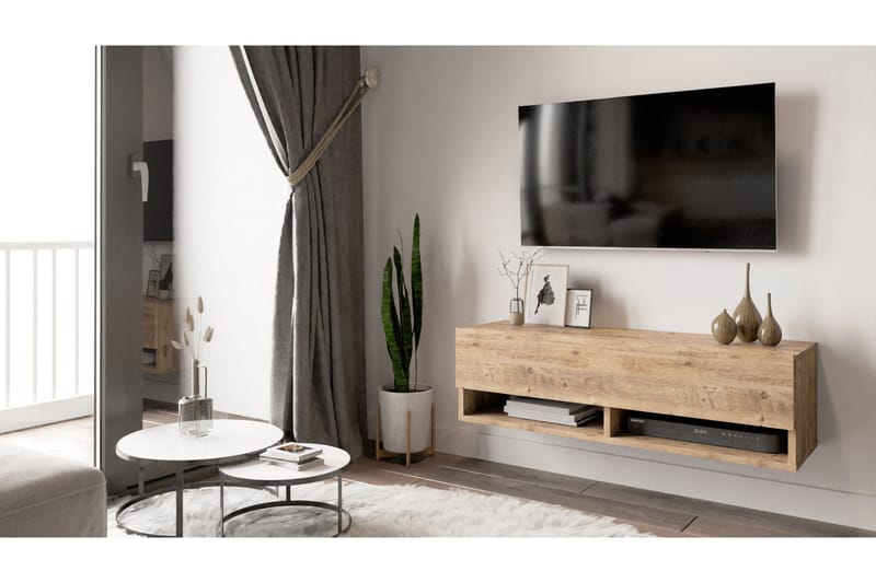 Anari TV-benk 100 cm - Natur - Møbler - Medie- & TV-møbler - TV-benk & mediabenk