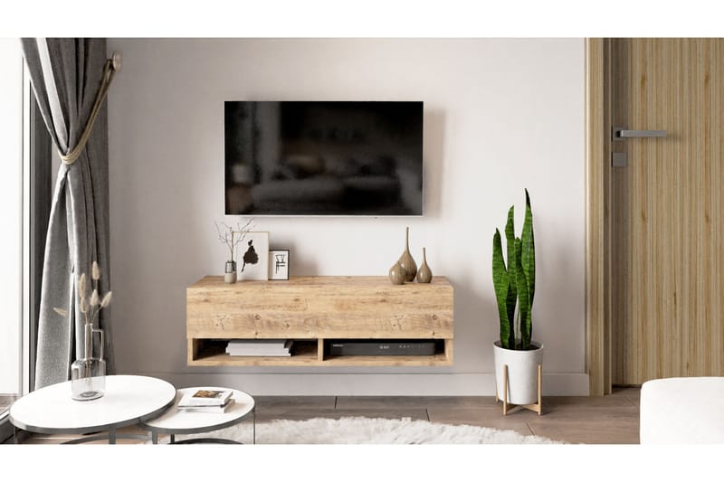 Anari TV-benk 100 cm - Natur - Møbler - Medie- & TV-møbler - TV-benk & mediabenk