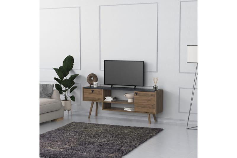 Andifli Tv-benk 140x55 cm - Antrasitt - Møbler - Mediamøbel & tv møbel - TV-benk & mediabenk