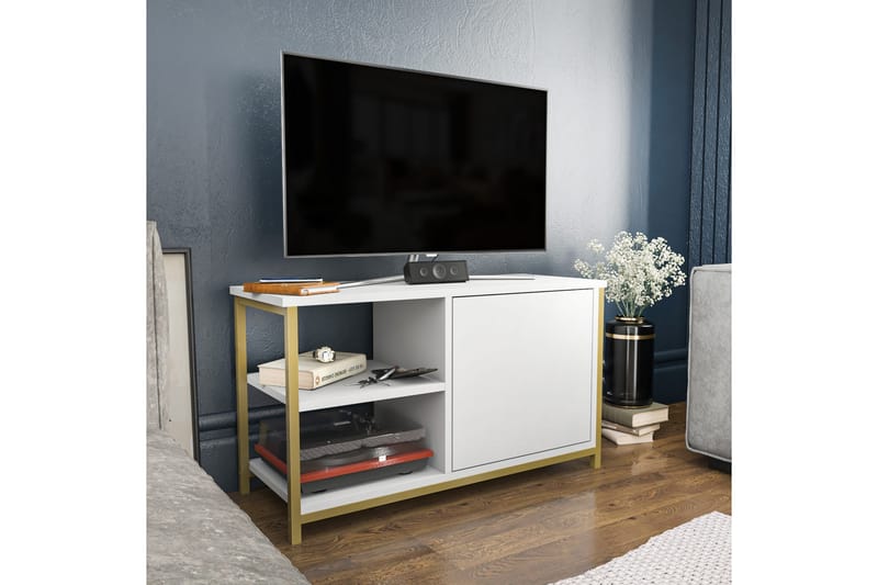 Andifli Tv-benk 89,6x50,8 cm - Gull - Møbler - Mediamøbel & tv møbel - TV-benk & mediabenk