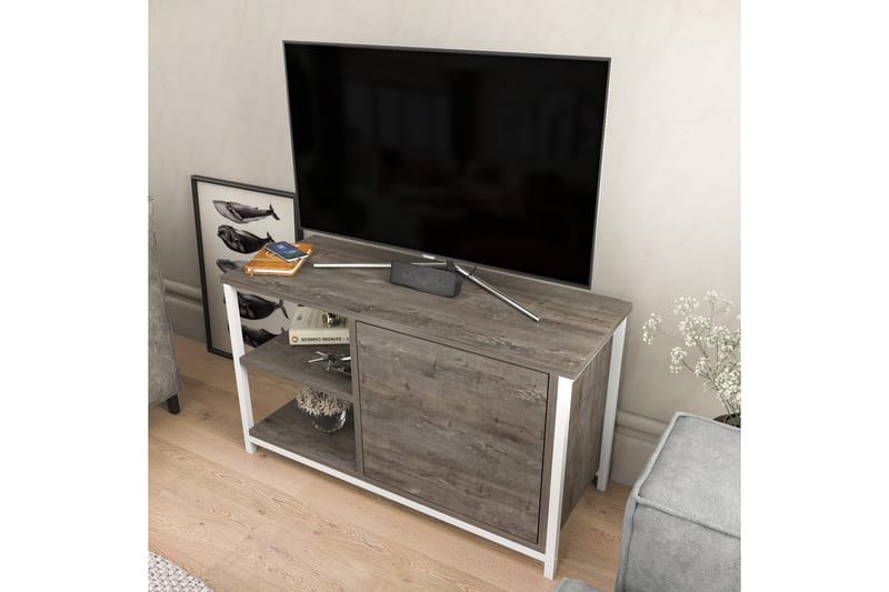 Andifli Tv-benk 89,6x50,8 cm - Hvit - Møbler - Mediamøbel & tv møbel - TV-benk & mediabenk