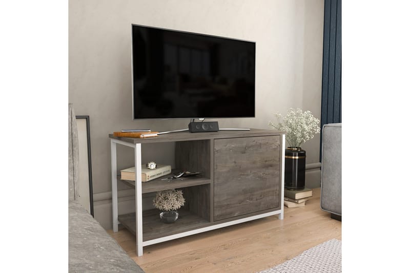 Andifli Tv-benk 89,6x50,8 cm - Hvit - Møbler - Mediamøbel & tv møbel - TV-benk & mediabenk