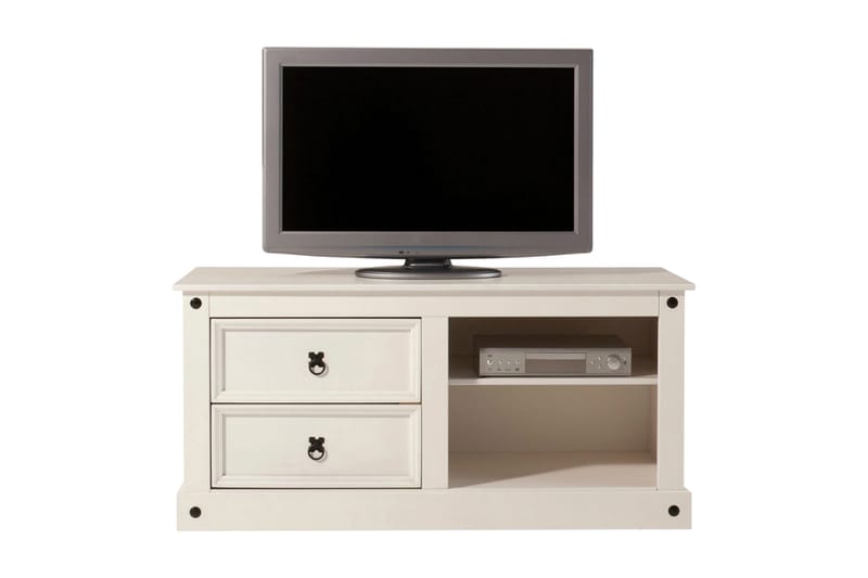 Ayala TV-benk 120 cm - Hvit - Møbler - Medie- & TV-møbler - TV-benk & mediabenk