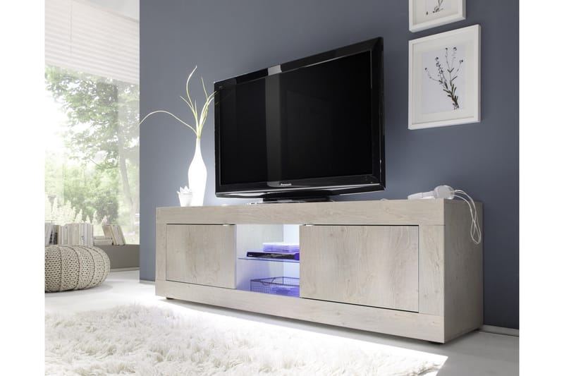 Basic TV-benk 181 cm - Brun/Grå - Møbler - Medie- & TV-møbler - TV-benk & mediabenk