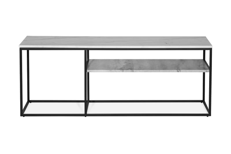 Carrie TV-benk 145 cm Marmor - Hvit/Svart/Grå - Møbler - Bord - Spisebord & kjøkkenbord