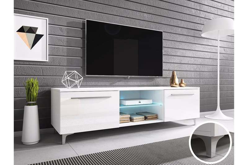 Chien TV-benk 150 cm - Hvit - Møbler - Mediamøbel & tv møbel - TV-benk & mediabenk