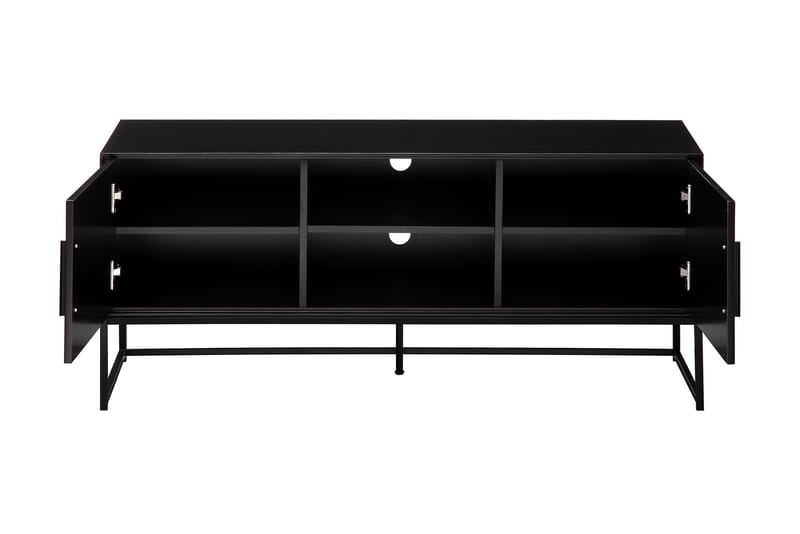 Closing TV-benk 130 cm - Svart - Møbler - Medie- & TV-møbler - TV-benk & mediabenk