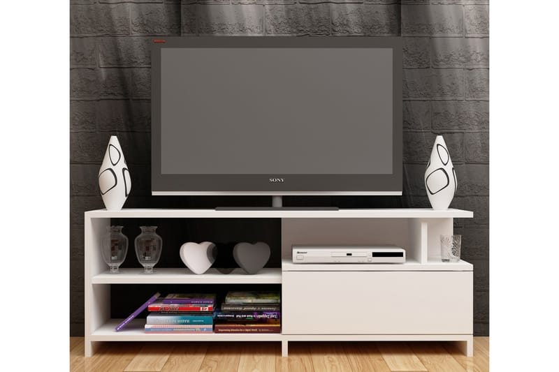 Decorotika TV-benk 120 cm - Hvit - Møbler - Mediamøbel & tv møbel - TV-benk & mediabenk