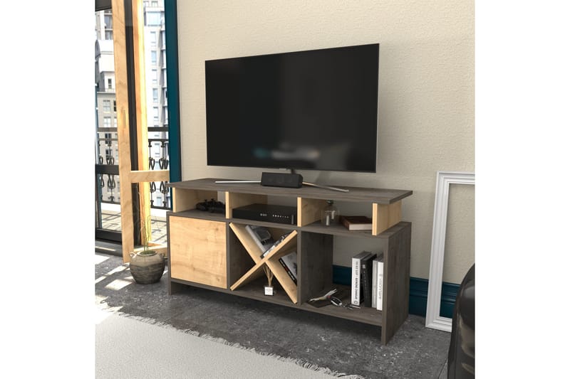 Desgrar Tv-benk 120x60,6 cm - Grå - Møbler - Mediamøbel & tv møbel - TV-benk & mediabenk