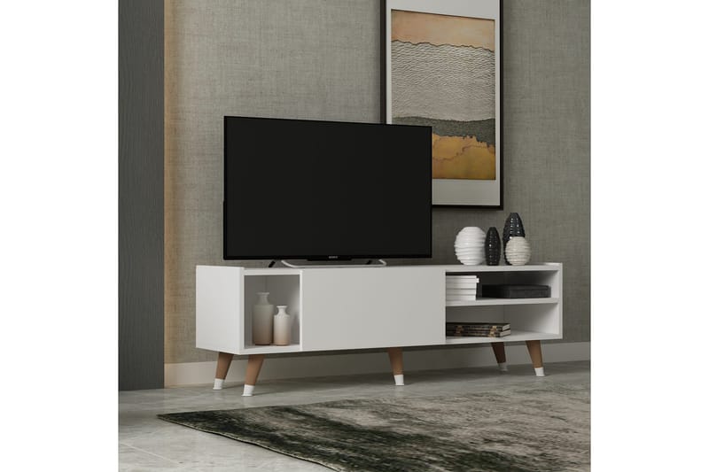Desgrar Tv-benk 140x45 cm - Hvit - Møbler - Mediamøbel & tv møbel - TV-benk & mediabenk