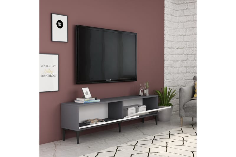 Desgrar Tv-benk 150x45 cm - Antrasitt - Møbler - Mediamøbel & tv møbel - TV-benk & mediabenk