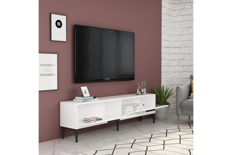 Desgrar Tv-benk 150x45 cm - Hvit - Møbler - Mediamøbel & tv møbel - TV-benk & mediabenk