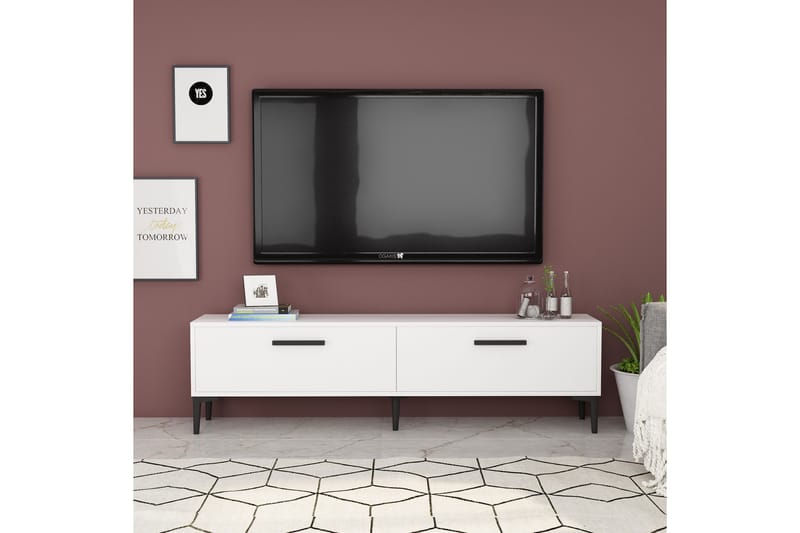 Desgrar Tv-benk 150x45 cm - Hvit - Møbler - Mediamøbel & tv møbel - TV-benk & mediabenk