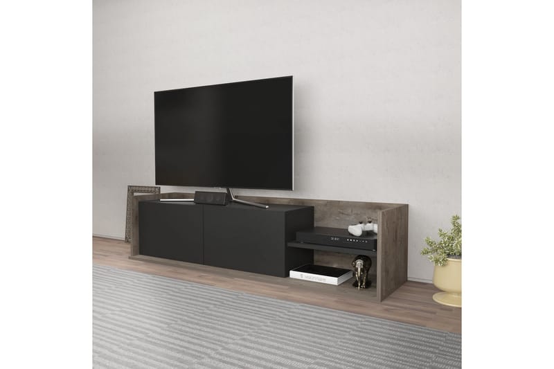 Desgrar Tv-benk 160x36,8 cm - Grå - Møbler - Mediamøbel & tv møbel - TV-benk & mediabenk