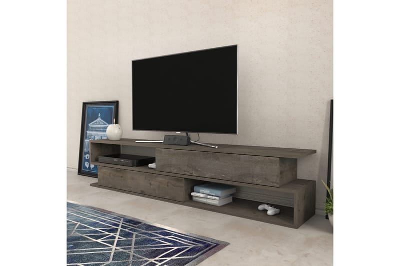 Desgrar Tv-benk 160x38,6 cm - Grå - Møbler - Mediamøbel & tv møbel - TV-benk & mediabenk