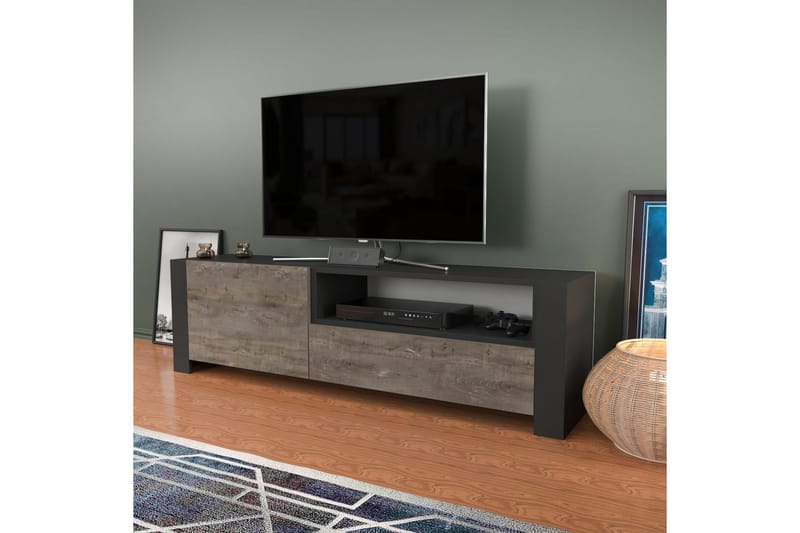 Desgrar Tv-benk 160x46 cm - Antrasitt - Møbler - Mediamøbel & tv møbel - TV-benk & mediabenk