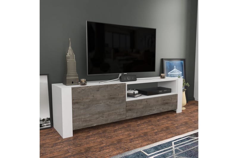 Desgrar Tv-benk 160x46 cm - Hvit - Møbler - Mediamøbel & tv møbel - TV-benk & mediabenk