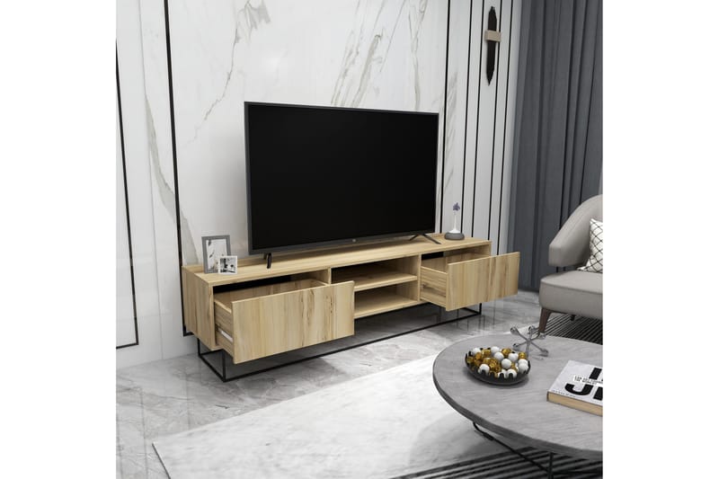 Desgrar Tv-benk 180x50 cm - Flerfarget - Møbler - Mediamøbel & tv møbel - TV-benk & mediabenk