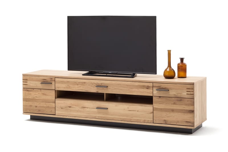 Dimoff TV-benk 210 cm - Eik/ Antrasitt - Møbler - Medie- & TV-møbler - TV-benk & mediabenk