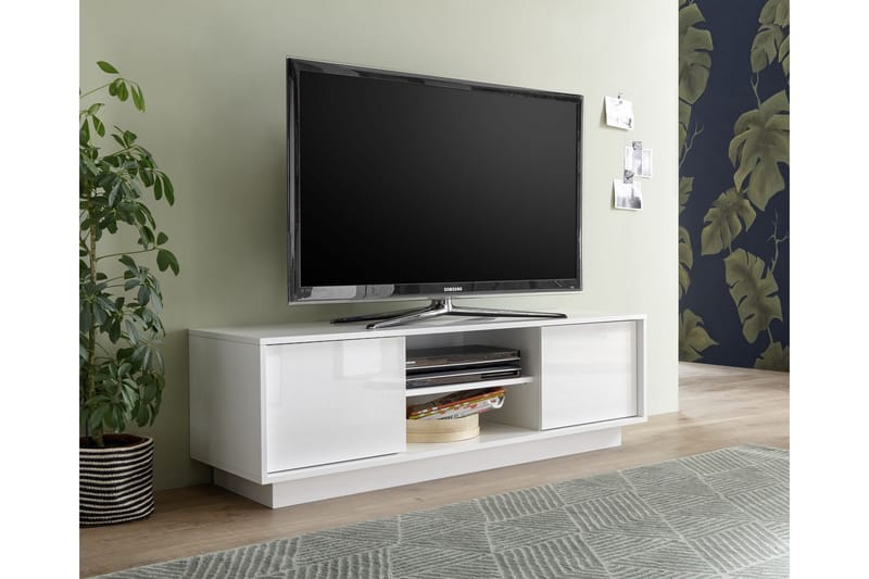 Holmastad TV-benk 159 cm - Hvit - Møbler - Medie- & TV-møbler - TV-benk & mediabenk