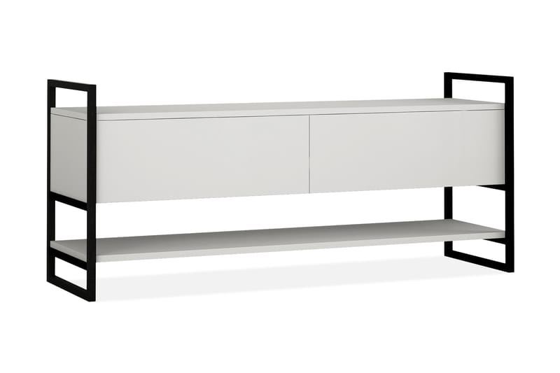 Homitis TV-benk 131 cm - Hvit - Møbler - Mediamøbel & tv møbel - TV-benk & mediabenk