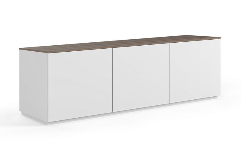 Kolesar TV-benk - Hvit/Brun - Oppbevaring - Oppbevaringsmøbler - Sideboard & skjenker