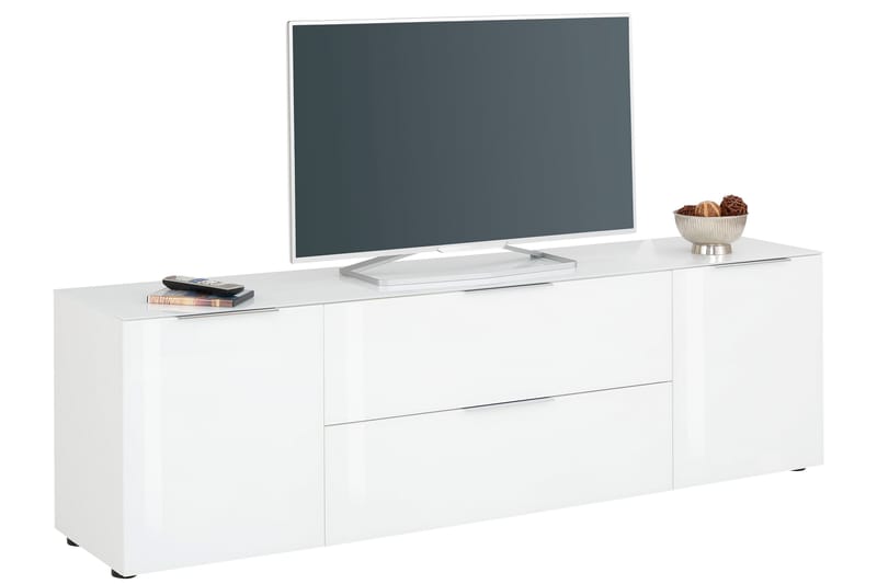 Laufeld Tv-Benk 180.4X53.9 Cm - Hvit - Møbler - Medie- & TV-møbler - TV-benk & mediabenk