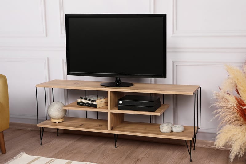 Leopoldis Tv-benk 120 cm - Natur - Møbler - Medie- & TV-møbler - TV-benk & mediabenk