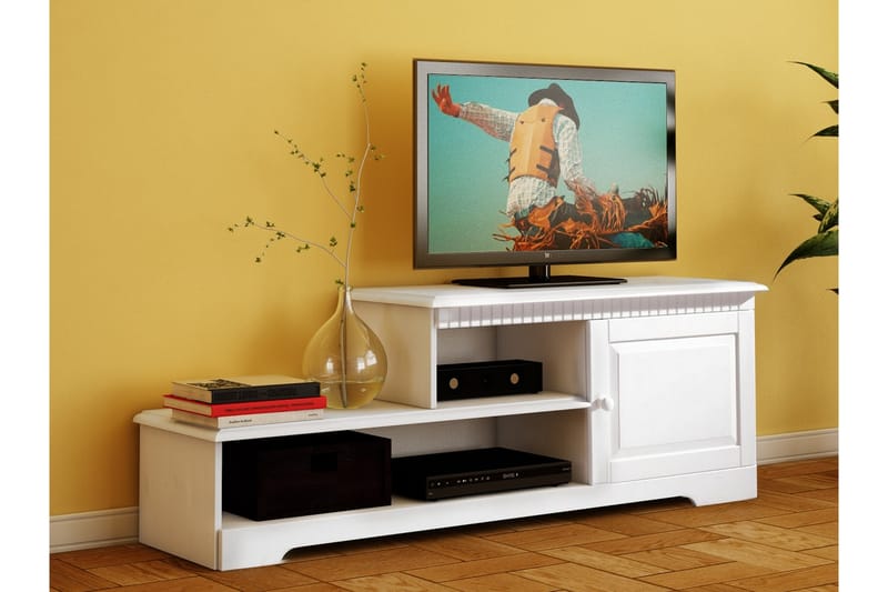 Marlies TV-benk 160x55 cm - Hvit - Møbler - Mediamøbel & tv møbel - TV-benk & mediabenk