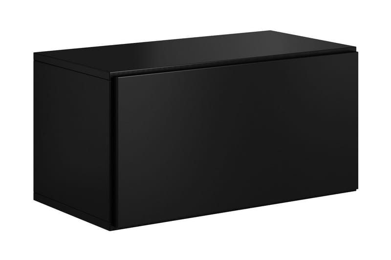 Negotin Tv-benk 100x40x30 cm - Svart/Svart Matt - Møbler - Mediamøbel & tv møbel - TV-benk & mediabenk