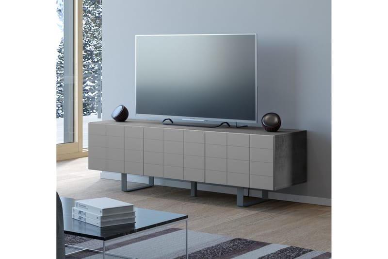 Niemis TV-Benk 165 cm - Betong|Grå - Møbler - Mediamøbel & tv møbel - TV-benk & mediabenk