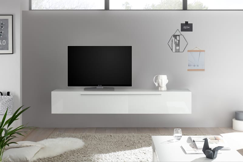 Primo TV-benk 210 cm - Hvit - Møbler - Medie- & TV-møbler - TV-benk & mediabenk