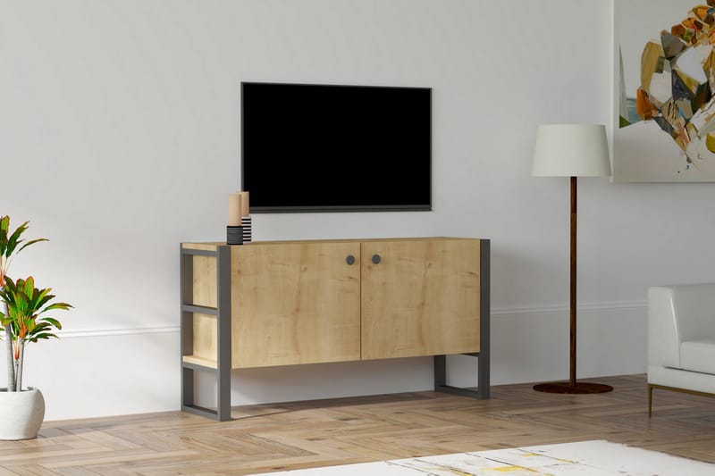 Rinorea Tv-benk 110x59 cm - Blå - Møbler - Mediamøbel & tv møbel - TV-benk & mediabenk