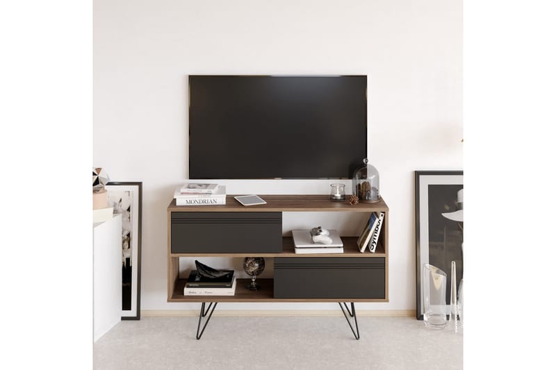 Rinorea Tv-benk 120x71 cm - Antrasitt - Møbler - Mediamøbel & tv møbel - TV-benk & mediabenk