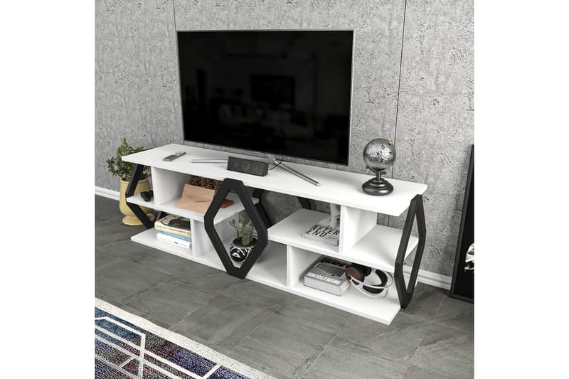 Rinorea Tv-benk 140x45 cm - Hvit - Møbler - Mediamøbel & tv møbel - TV-benk & mediabenk