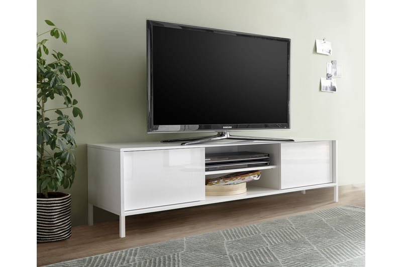 Salerno Tv-benk 184 cm Hvit - LC SPA - Møbler - Mediamøbel & tv møbel - TV-møbelsett