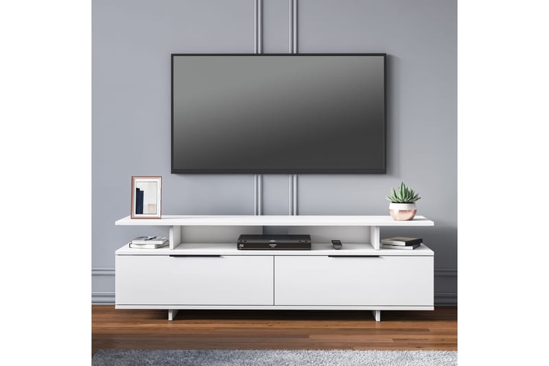 Sanjati Tv-benk 150 cm - Hvit - Møbler - Mediamøbel & tv møbel - TV-benk & mediabenk