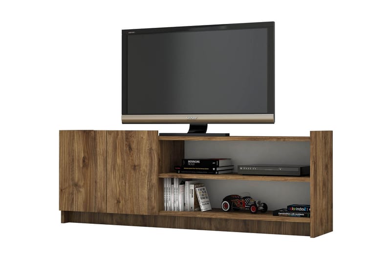 Solemne TV-benk 142 cm - Mørkebrun - Møbler - Mediamøbel & tv møbel - TV-benk & mediabenk
