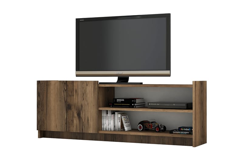 Solemne Tv-benk 142 cm - Mørkebrun - Møbler - Medie- & TV-møbler - TV-benk & mediabenk