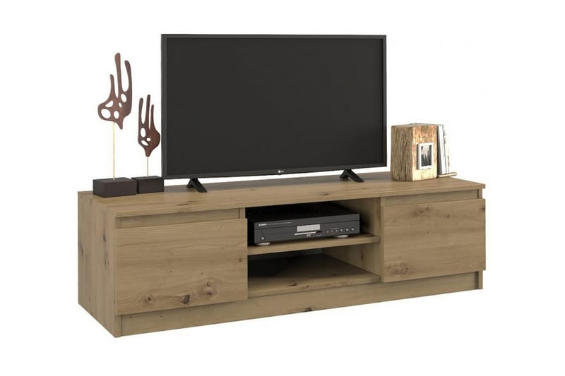 Stoz Tv-benk 120x40x36 cm - Eikefarge - Møbler - Medie- & TV-møbler - TV-benk & mediabenk