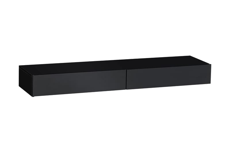 Svedala Tv-benk 140 cm Vegghengt LED-belysning - Svart - Møbler - Bord - Spisebord & kjøkkenbord