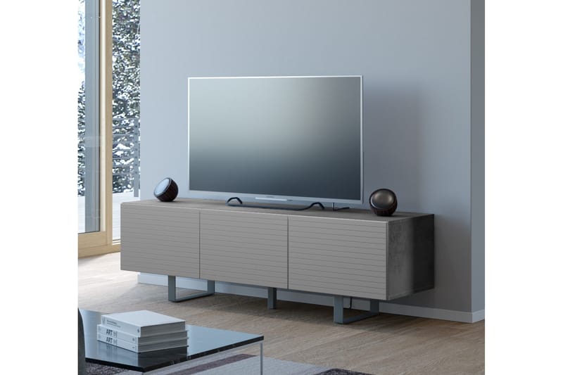 Tallmo TV-Benk 165 cm - Betong|Grå - Møbler - Mediamøbel & tv møbel - TV-benk & mediabenk