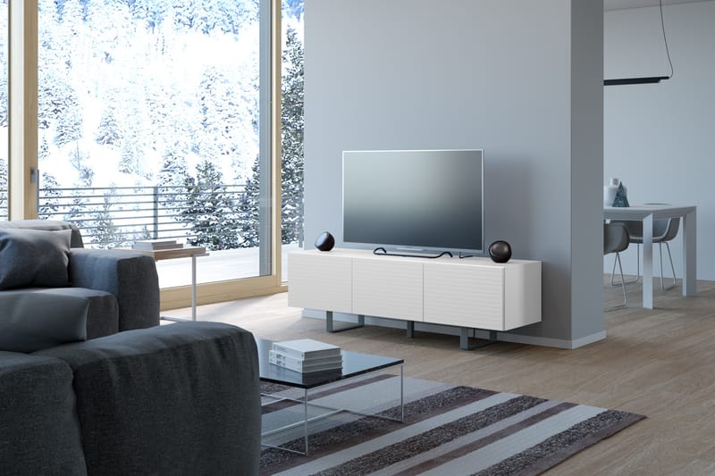 Tallmo TV-Benk 165 cm - Hvit - Møbler - Mediamøbel & tv møbel - TV-benk & mediabenk