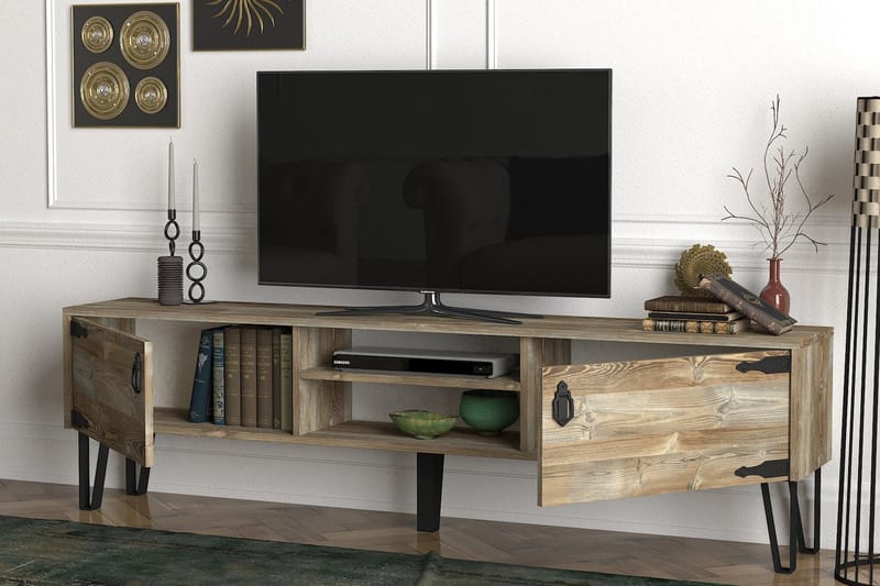 Tera Home TV-benk 180 cm - Beige - Møbler - Mediamøbel & tv møbel - TV-benk & mediabenk