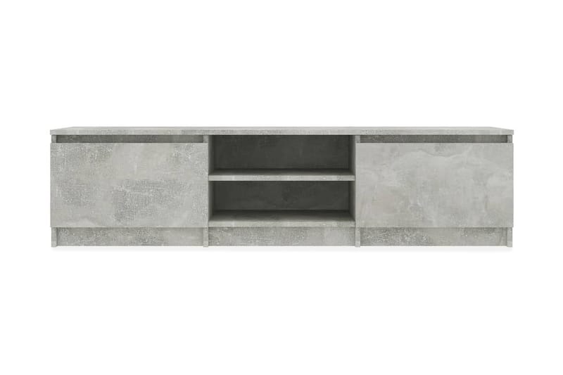 TV-benk betonggrå 140x40x35,5 cm sponplate - Grå - Møbler - Medie- & TV-møbler - TV-benk & mediabenk