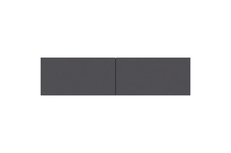TV-benk høyglans grå 120x30x30 cm sponplate - Møbler - Medie- & TV-møbler - TV-benk & mediabenk