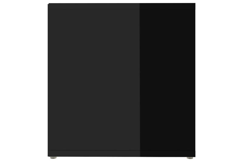 TV-benk høyglans svart 72x35x36,5 cm sponplate - Svart - Møbler - Medie- & TV-møbler - TV-benk & mediabenk